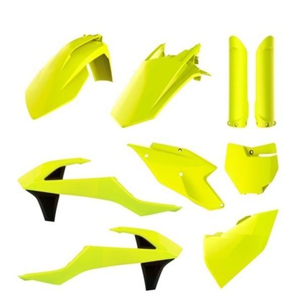 Пластик Polisport MX kit - Kawasaki [Flo Yellow] - Polisport