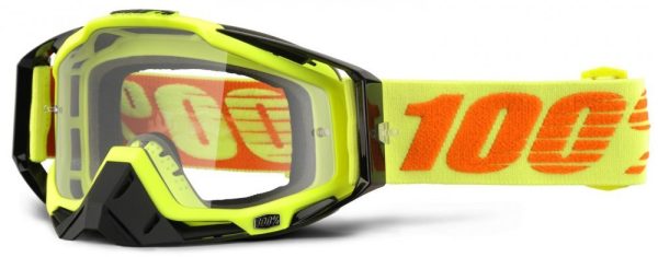 Мото очки 100% RACECRAFT Goggle Attack Yellow - Clear Lens