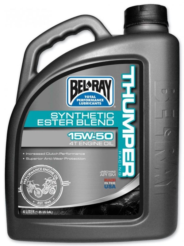 Масло моторное Bel Ray THUMPER RACING SYNTHETIC ESTER 4T [4л]