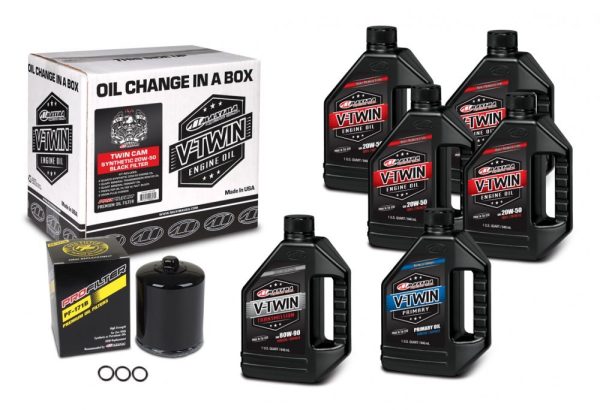 Комплект Maxima V-TWIN TWIN-CAM Oil Change Kit - Syntetic [Black]