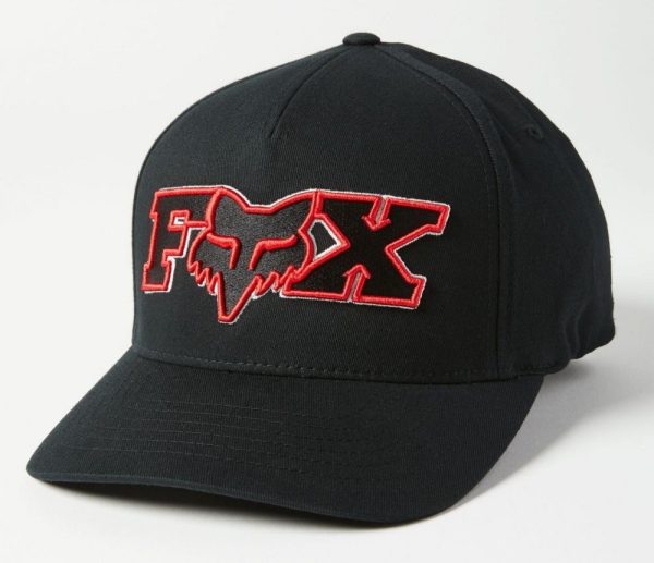 Кепка FOX ELLIPSOID FLEXFIT HAT [Black/Red]