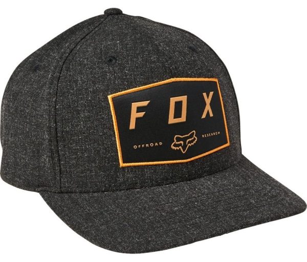 Кепка FOX BADGE FLEXFIT HAT [Black]